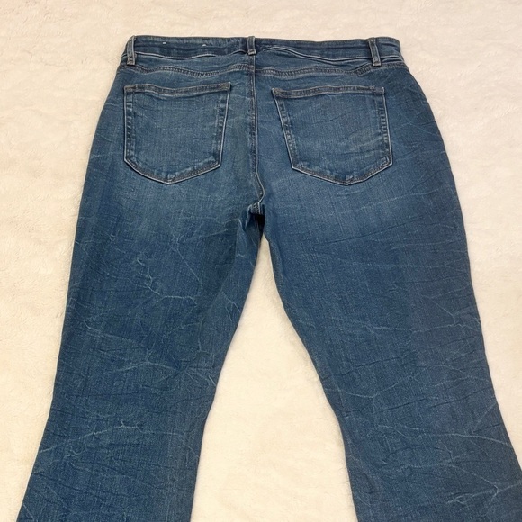Loft 8 (29) Boot Cut Women’s Jeans Mid Rise Stretch 2023 Whiskering Veining - Picture 7 of 12